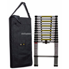 3.8m aluminium telescopic folded ladder with carry bag